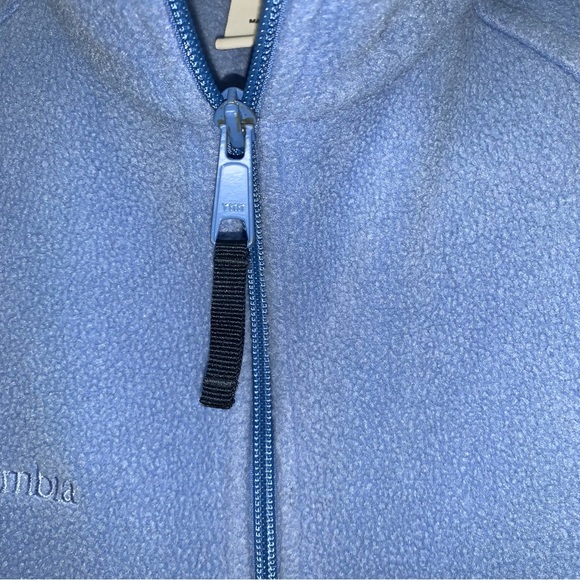 Columbia Light Blue Full Zip Fleece Jacket Size S - Picture 4 of 8